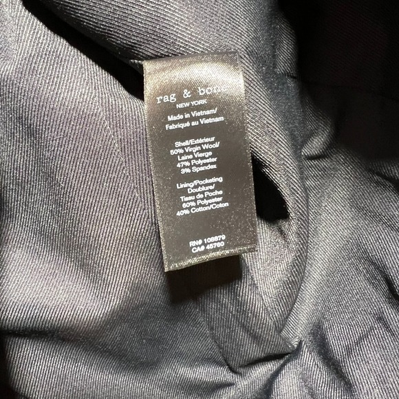 Rag & Bone Womens Camal Notch Lapel Double Button Nancy Short Blazer Size 0 - Picture 8 of 14